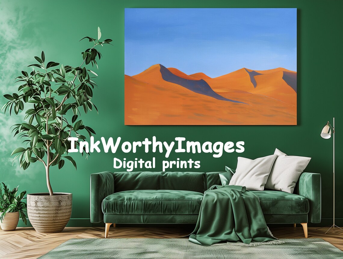 Minimalist Desert Landscape, Abstract Sand Dunes - Image 3