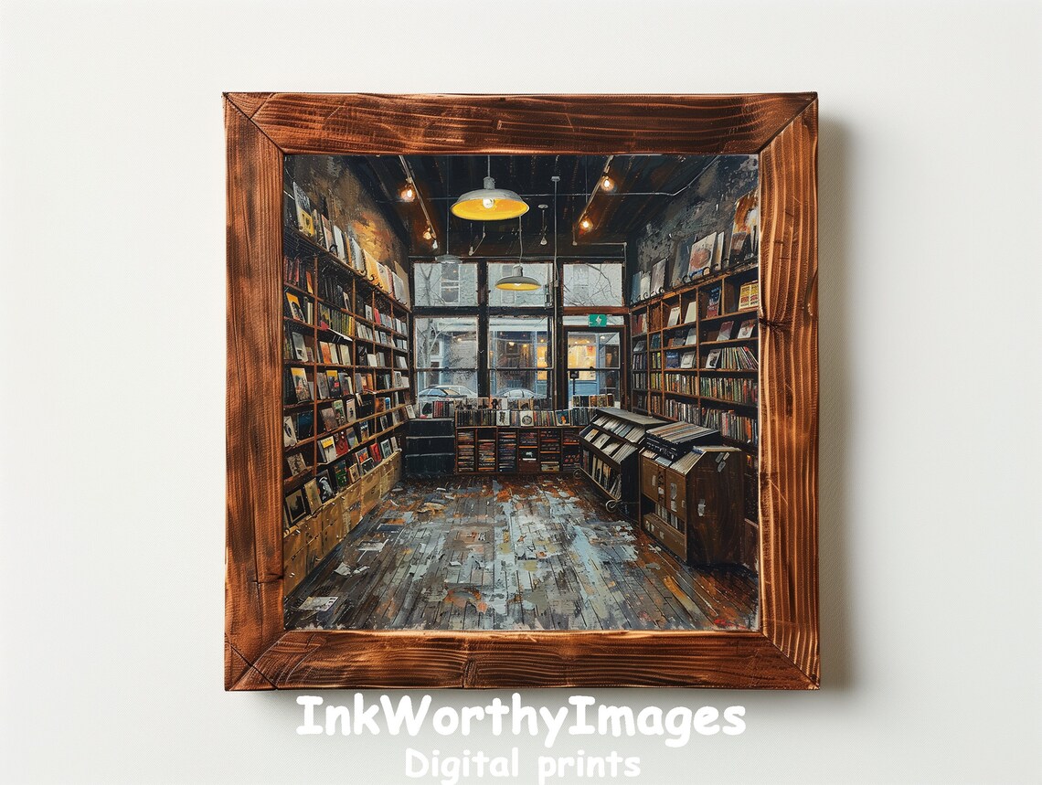 Cozy Bookstore, Vintage Bookshop Interior - Image 6