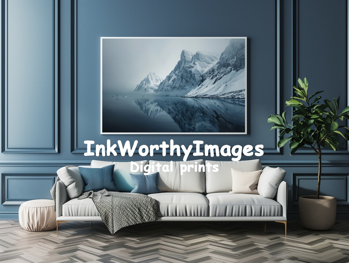 Serene Arctic Landscape Painting, Nordic Nature - Image 4