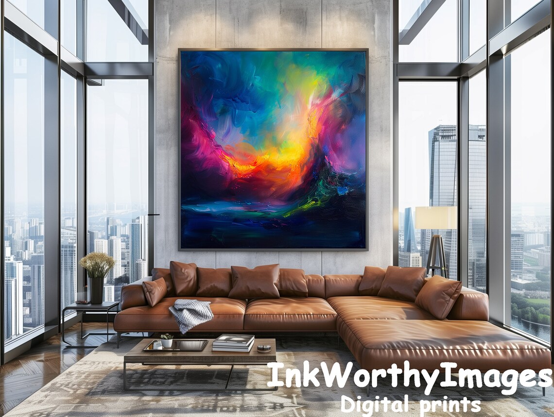 Abstract Color Burst, Vibrant Rainbow Explosion - Image 4