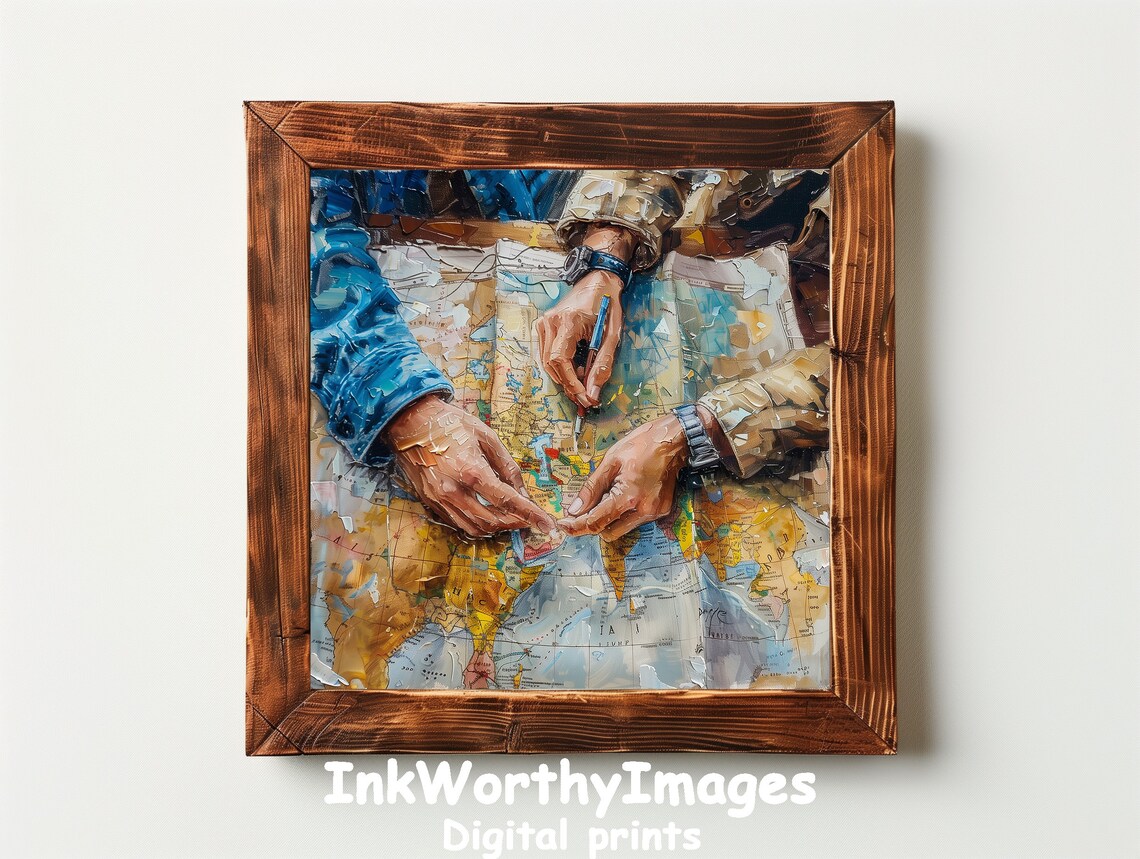 World Map Planning Travel Adventure Art, Wanderlust Decor - Image 2