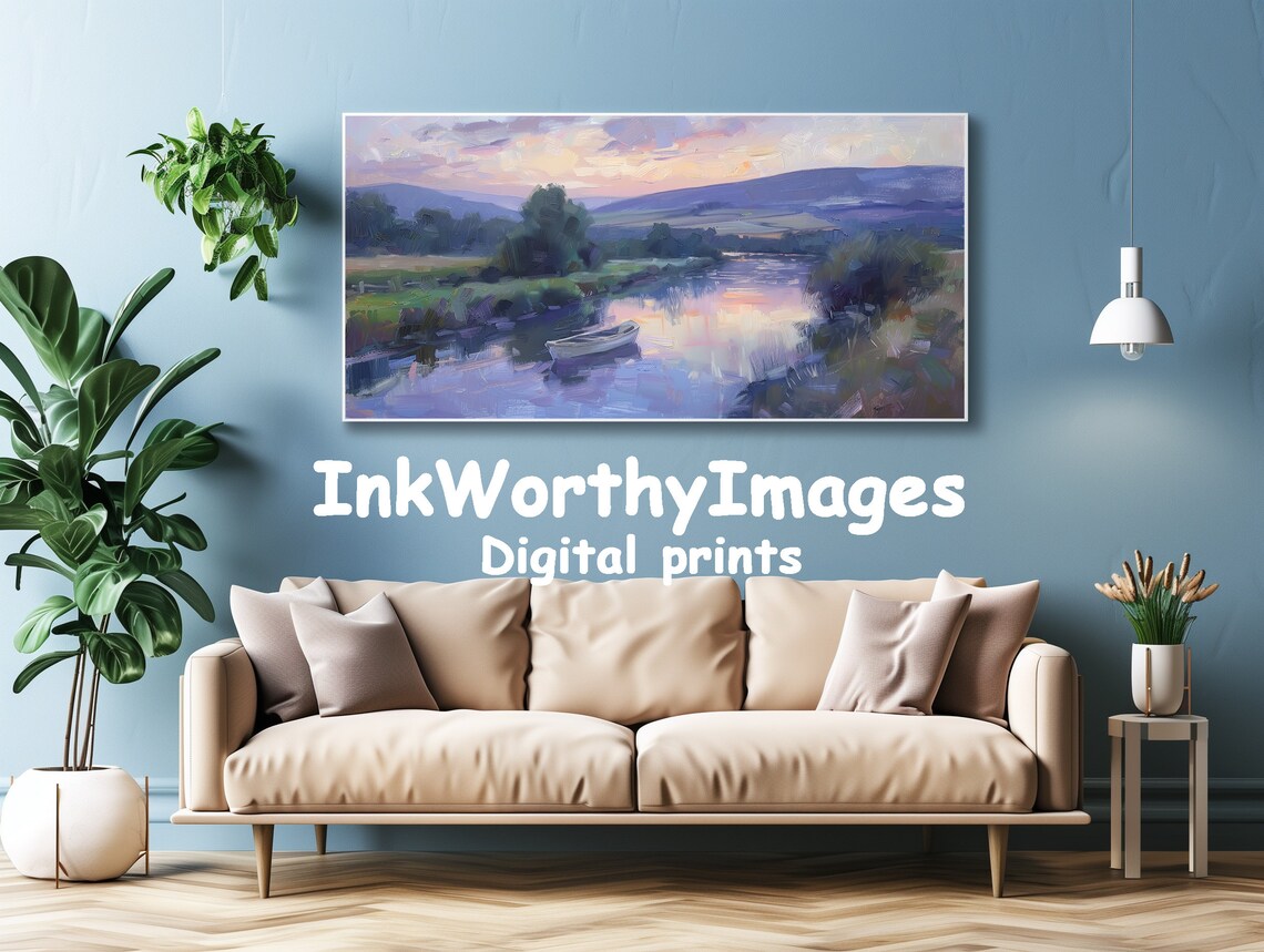 Impressionist River - Minimalist Travel Poster - Image 4