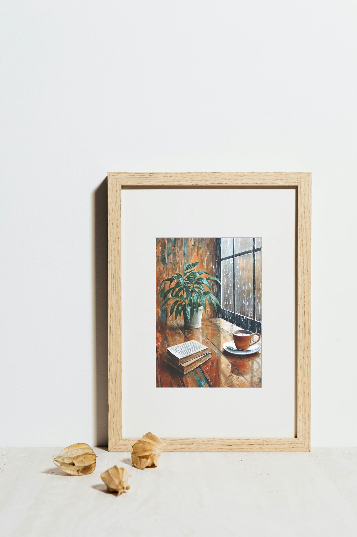 Cozy Rainy Day Window, Coffee And Books