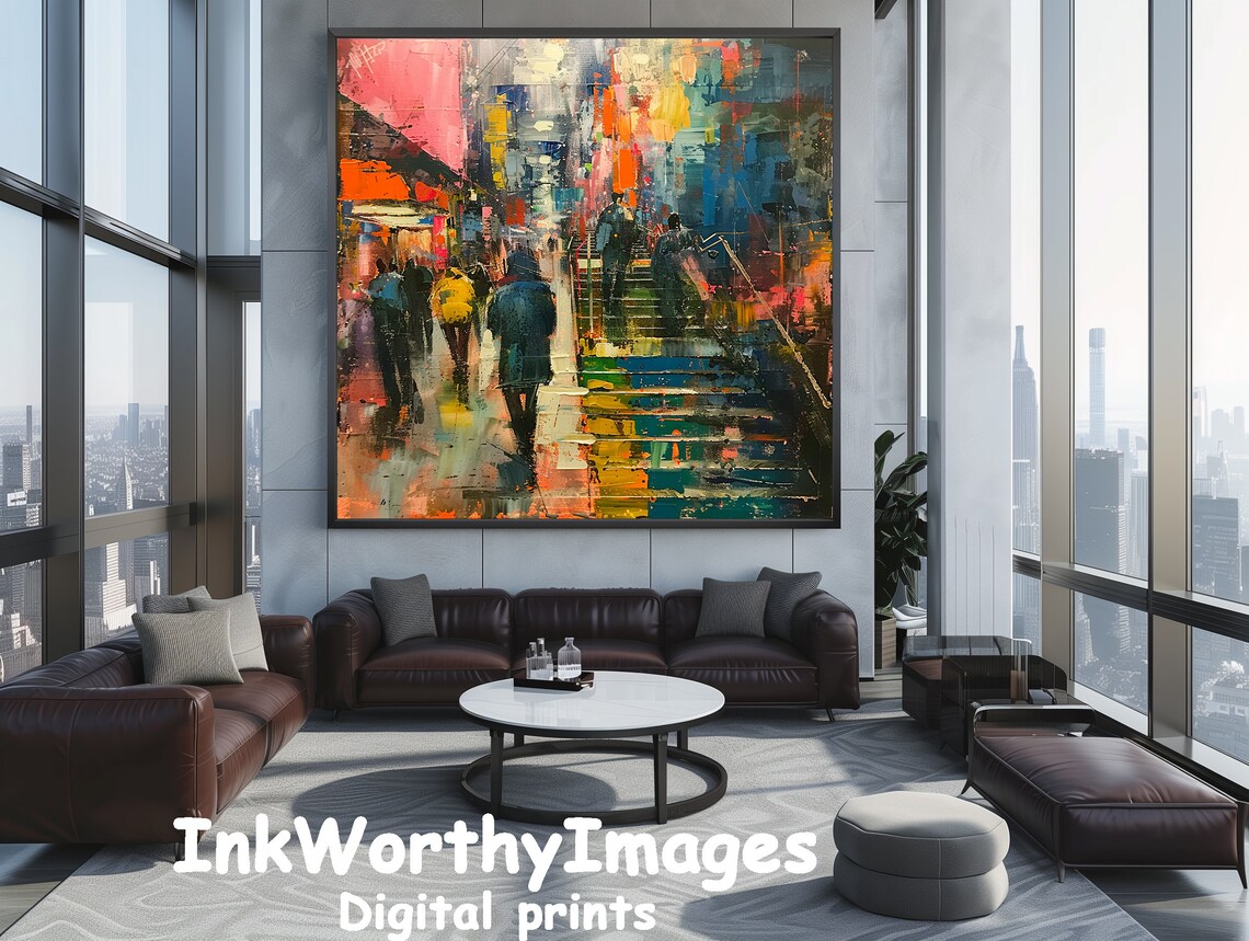 Abstract City Street Graffiti, Dopamine Decor - Image 5