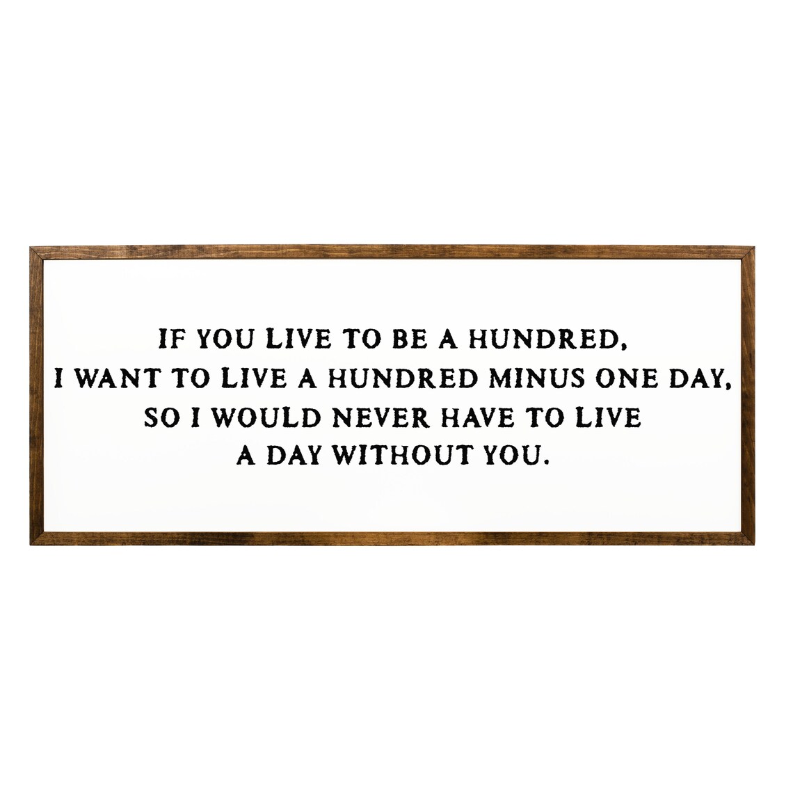 If You Live to Be a Hundred Farmhouse Wall Art Print - Image 2
