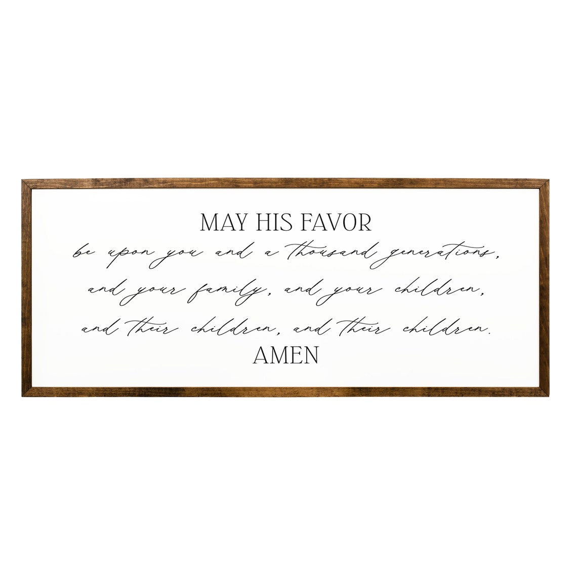 May His Favor Be Upon You Blessing A Thousand Generations Quote Poster - Image 2