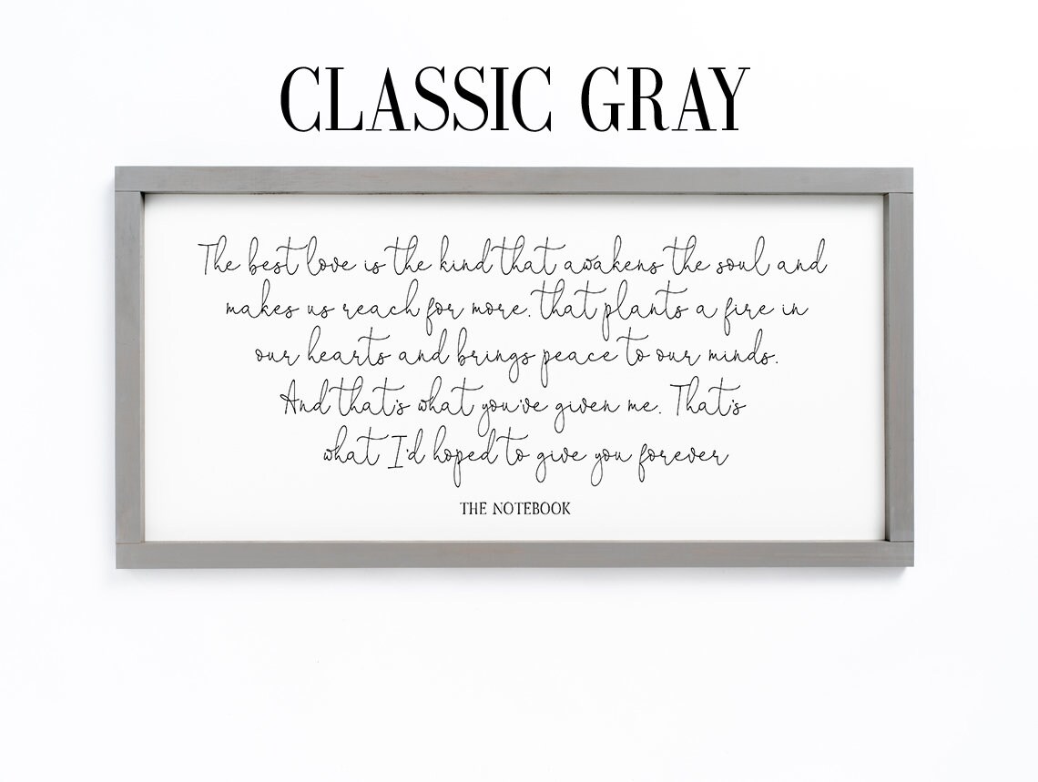 The Notebook-Inspired Love Quote Art Print, Romantic Decor - Image 2