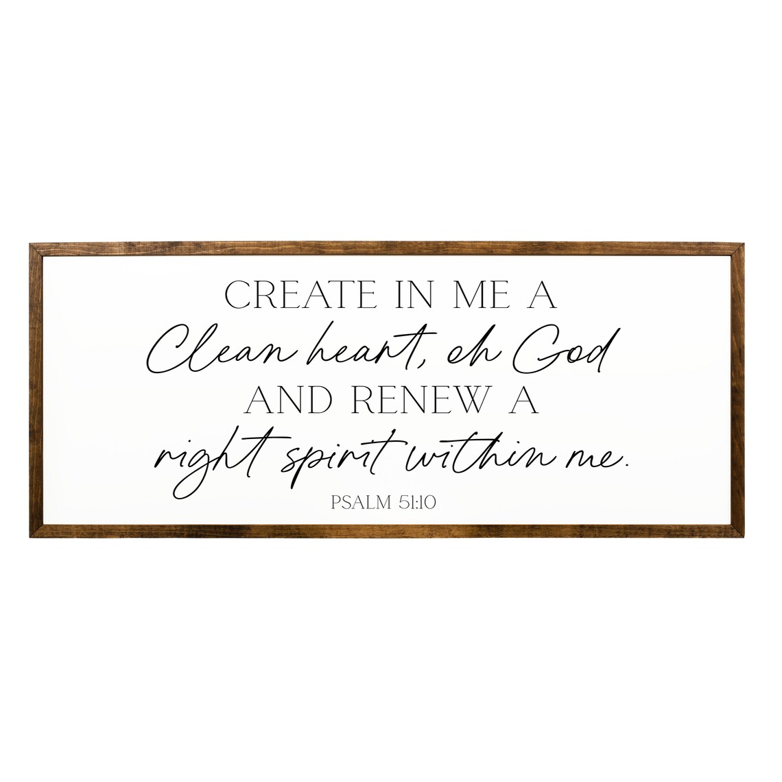 Create In Me A Clean Heart, Psalm 51:10 Wall Art Print - Image 2