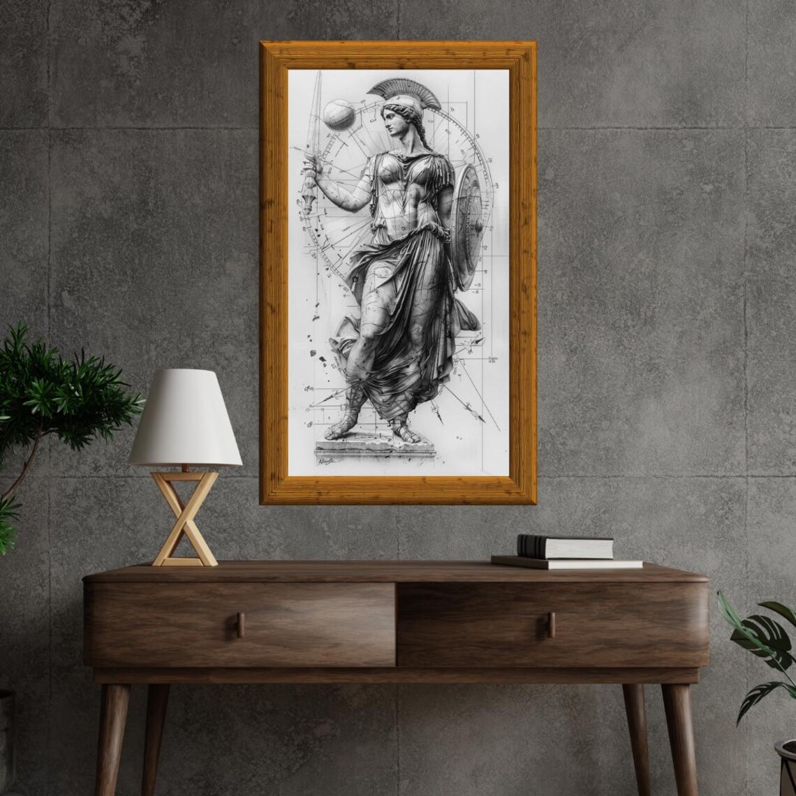 Athena Architecture Of Power, Modern Art Print - Image 5