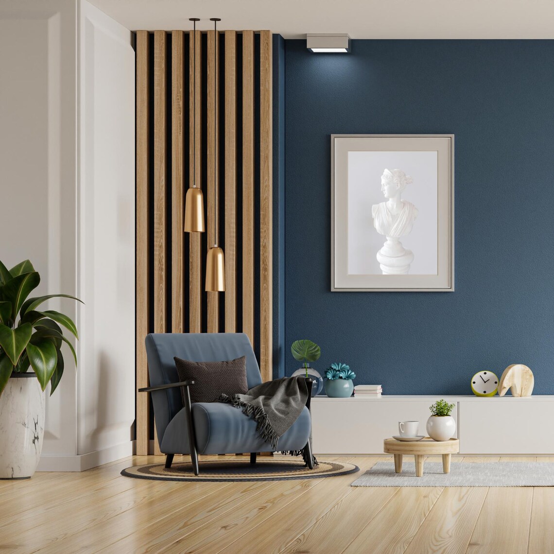 Greek Goddess Bust Sculpture, Minimalist Art Print - Image 2
