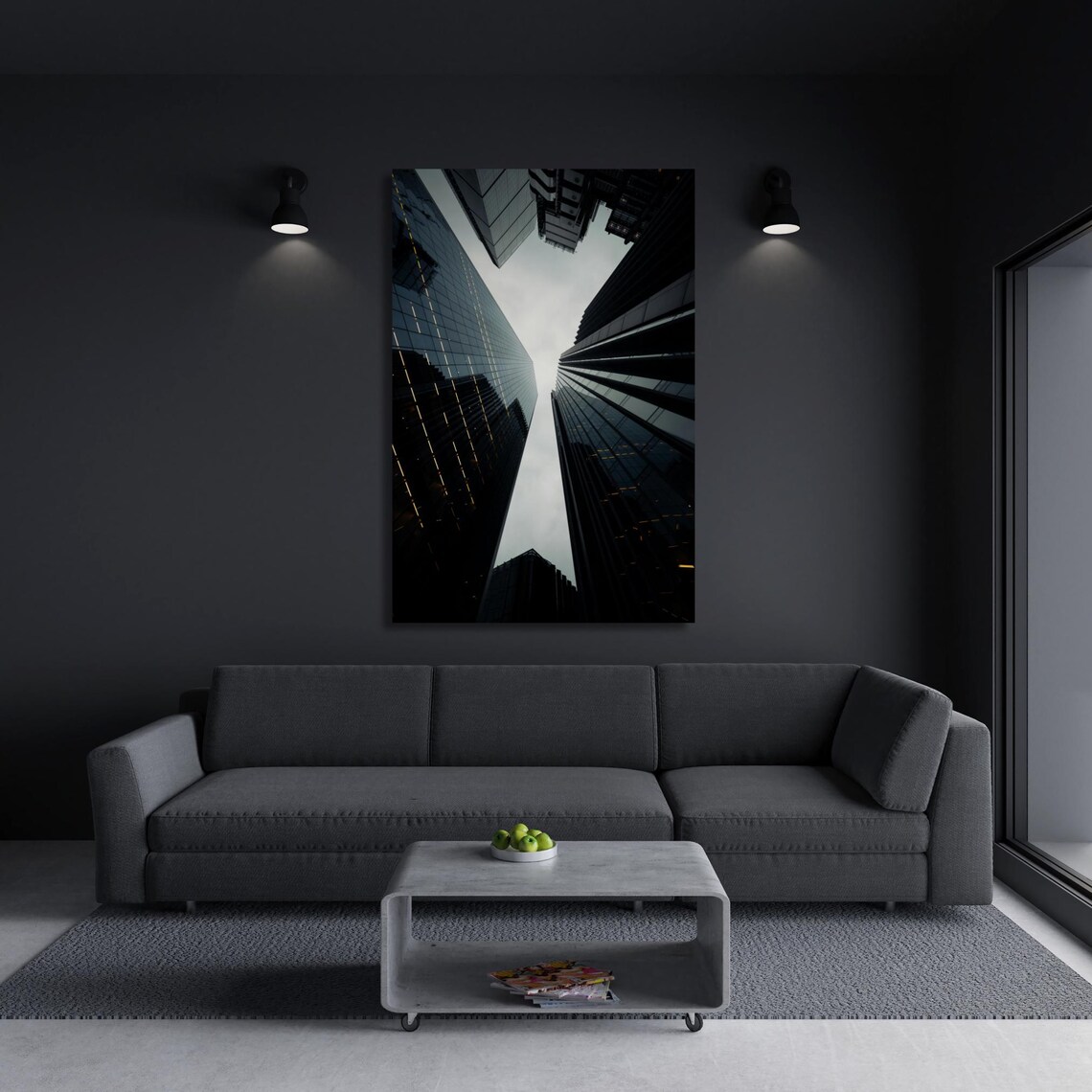 Modern Architectural Skyscraper Perspective, Futuristic Urban Skyline - Image 6