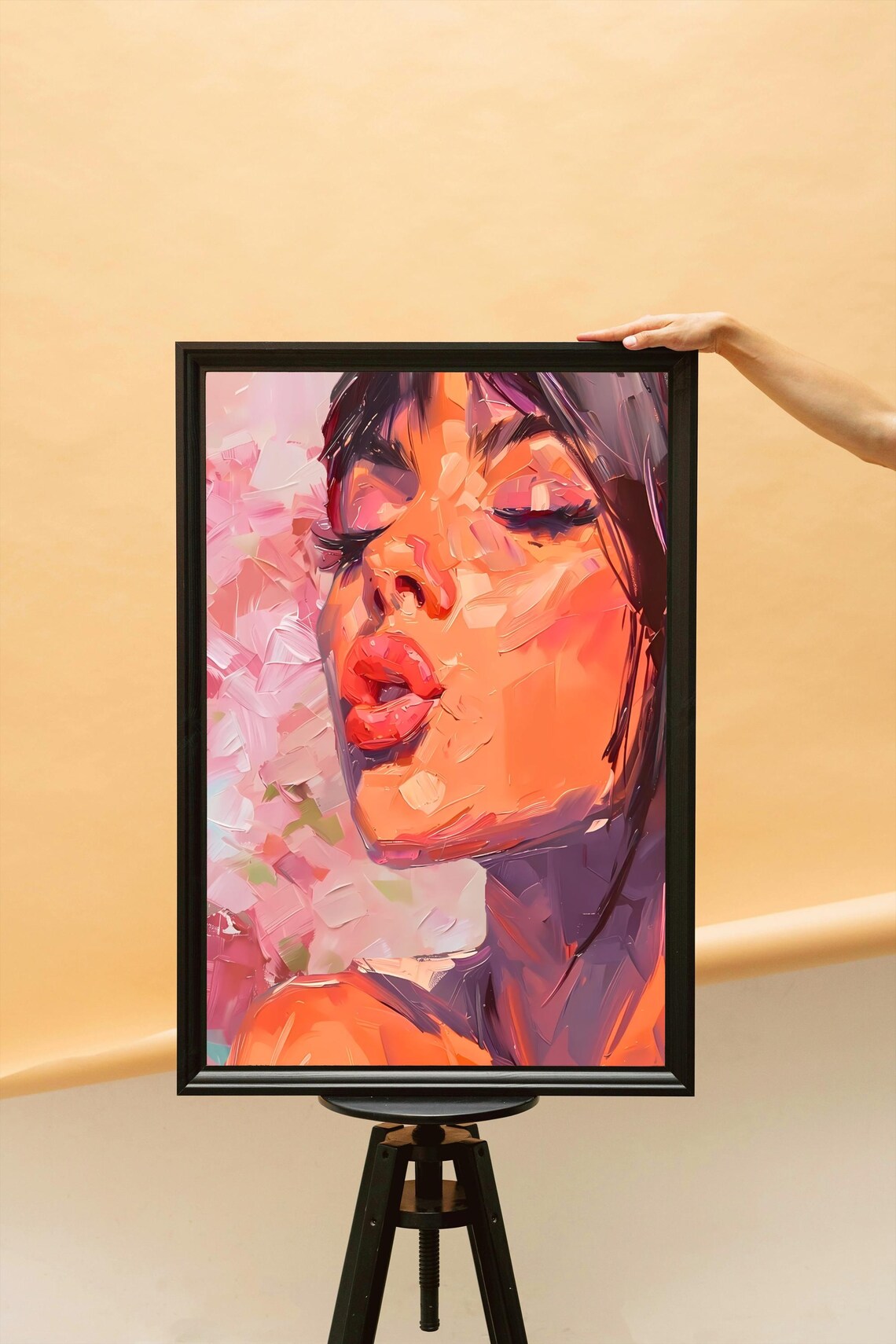 Abstract Woman Portrait, Modern Impressionist Art Print - Image 5