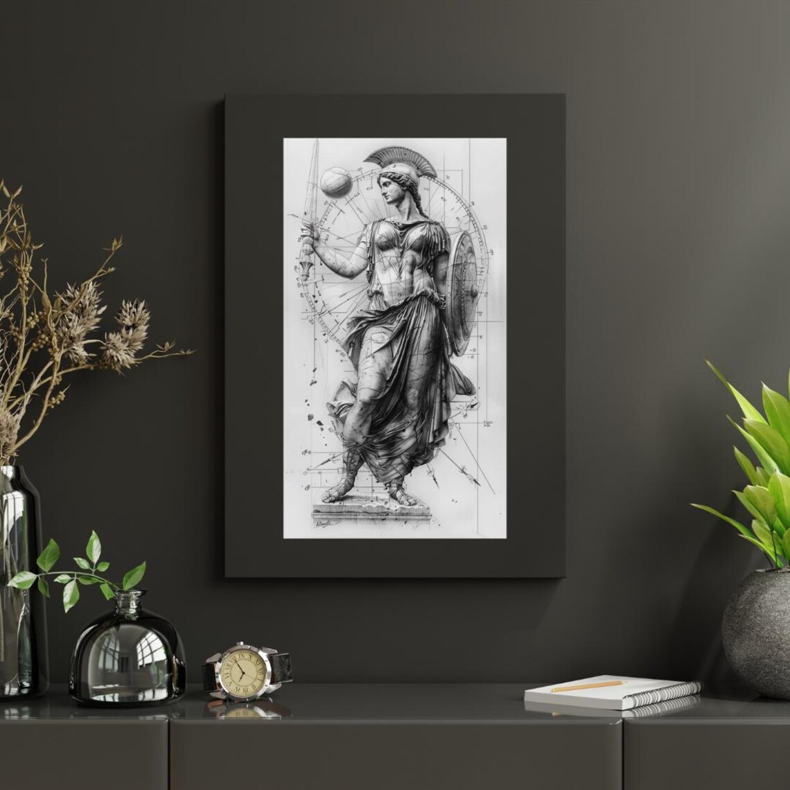 Athena Architecture Of Power, Modern Art Print - Image 4