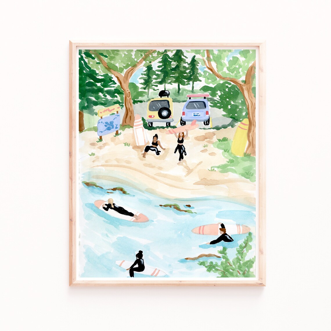 Beach Print Ocean Wall Art, British Columbia