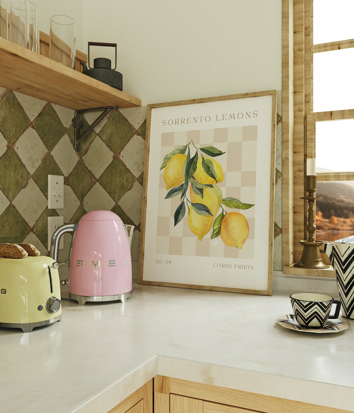 Lemon Fruit Market Poster, Kitchen Wall Art - Image 4