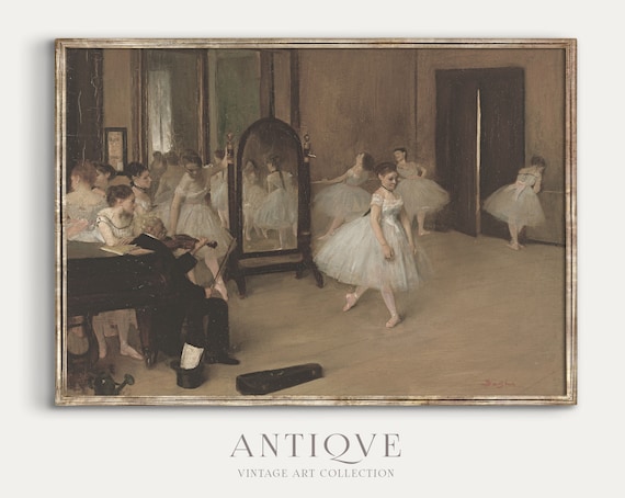 Edgar Degas Ballet Dancers Rehearsal Impressionist Painting Poster