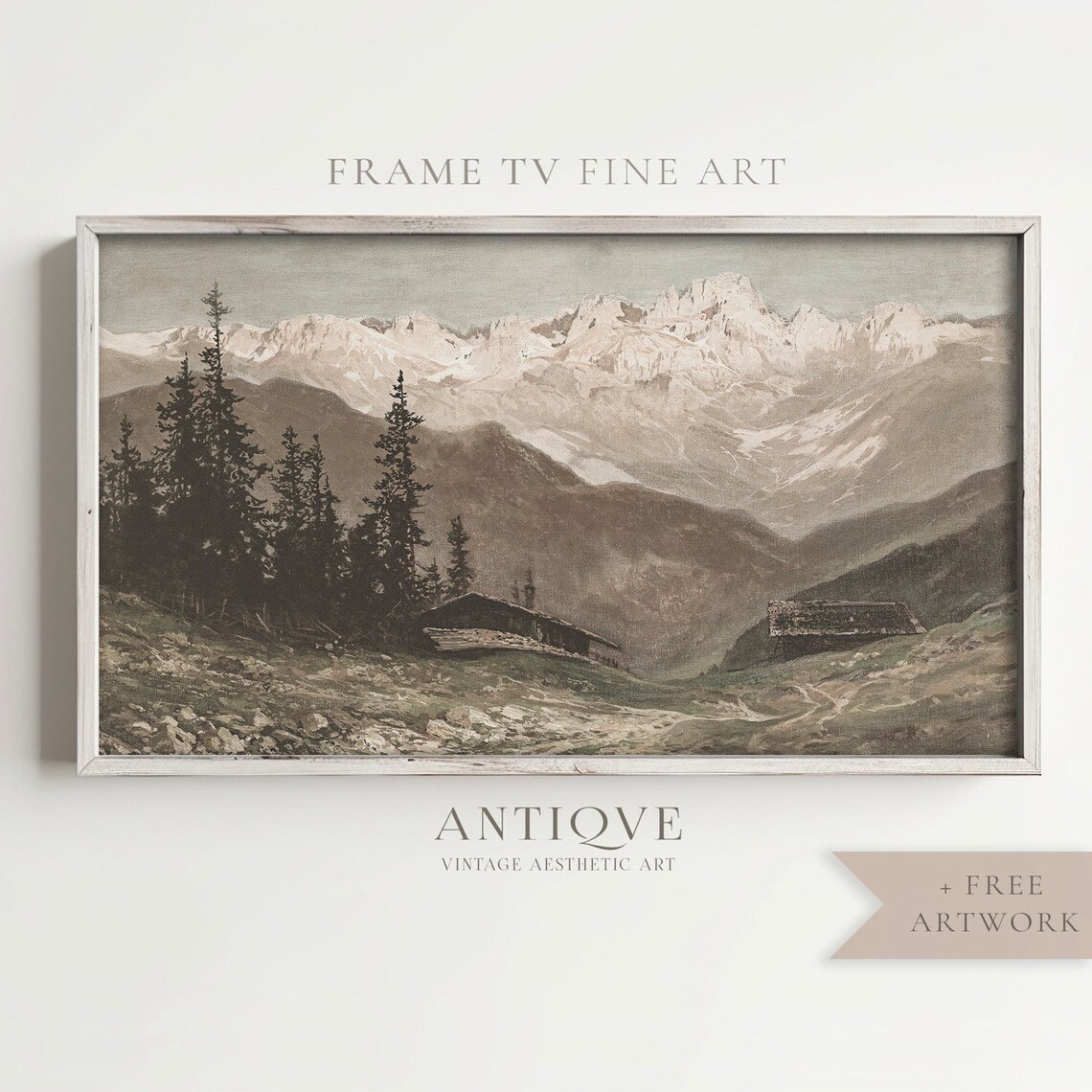Mountain Landscape Cottage Decor