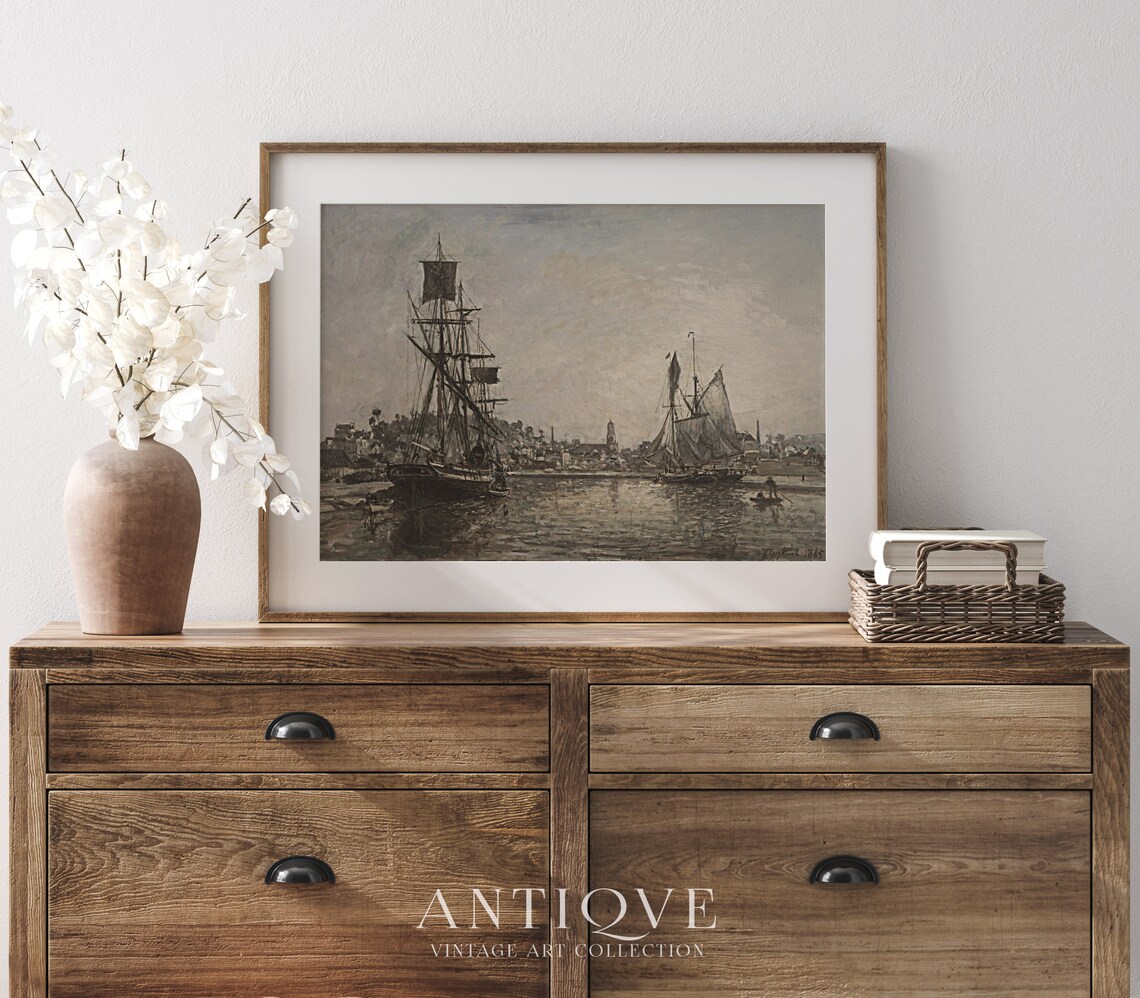 Vintage Nautical Ocean Art Print, Antique Sea Artwork - Image 4