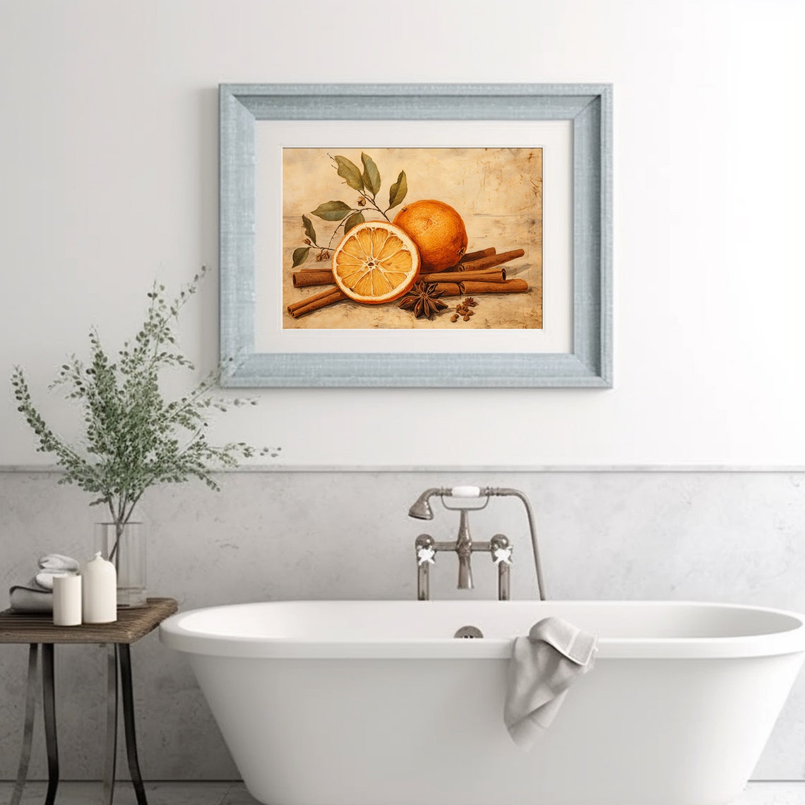 Dried Orange Cinnamon Sticks Star Anise Vintage Still Life Poster - Image 3