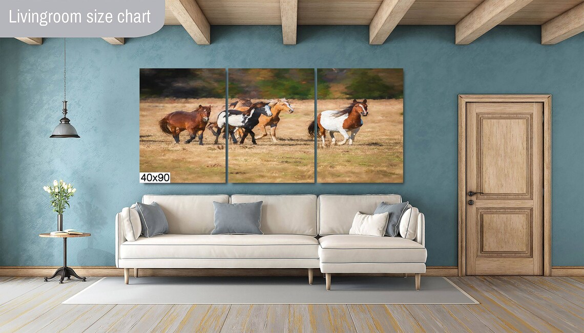Horse Art Print, Horses Wall Art for Farm Decor - Image 2