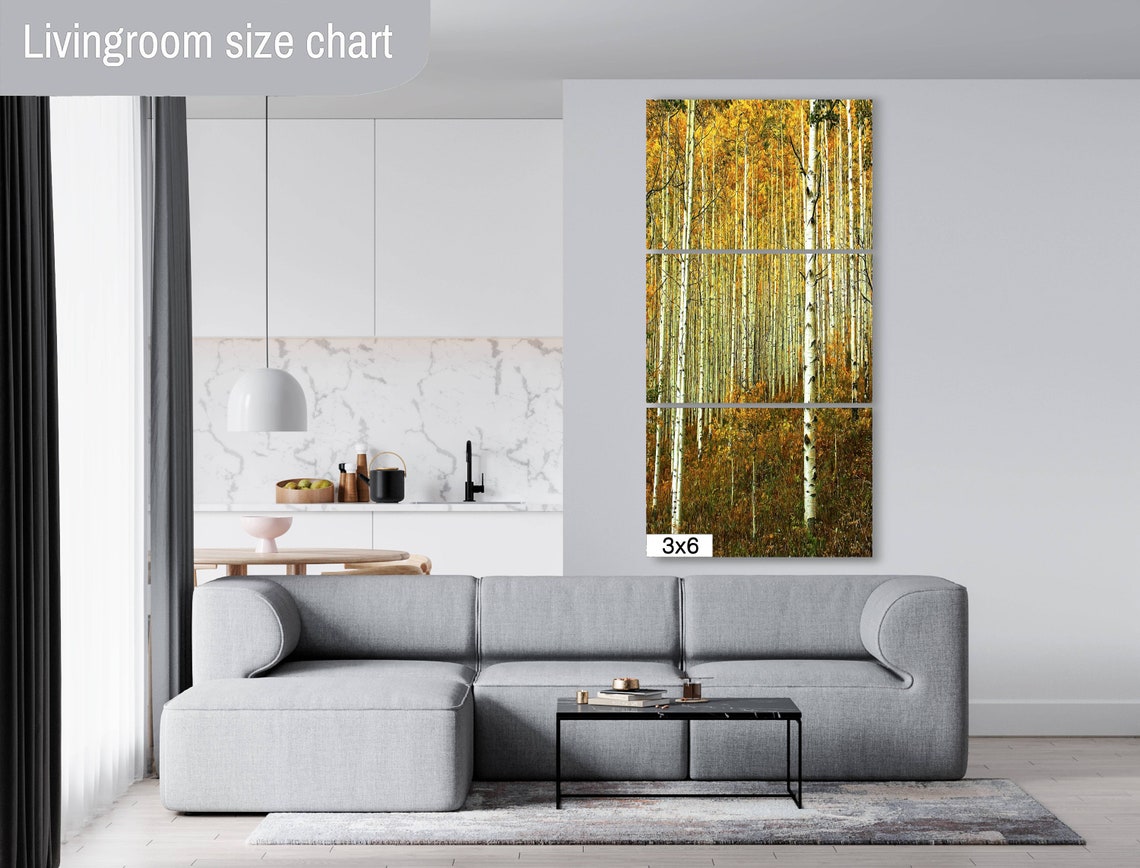 Towering Aspen Trunks Under Golden Canopy Close Up Fall Poster - Image 2
