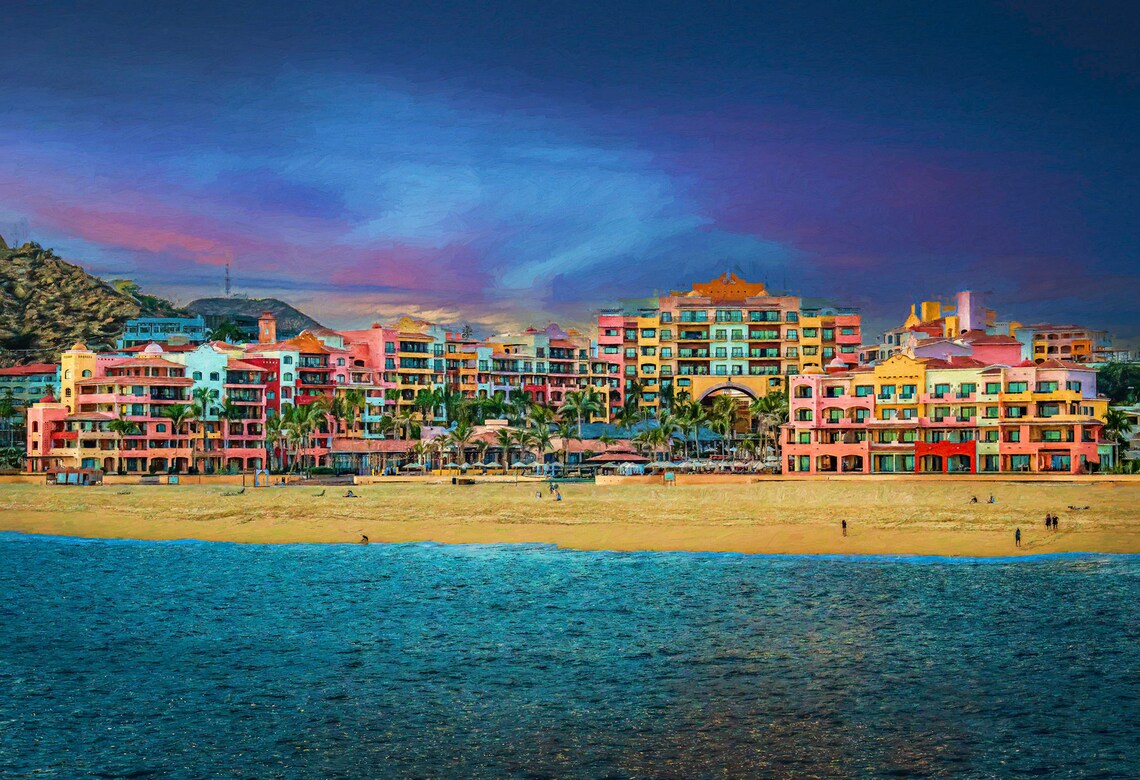 Cabo San Lucas Playa Grande Resort Travel Poster