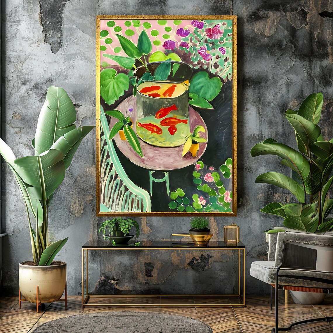Henri Matisse Goldfish Bowl Fauvist Still Life Painting Poster - Image 4
