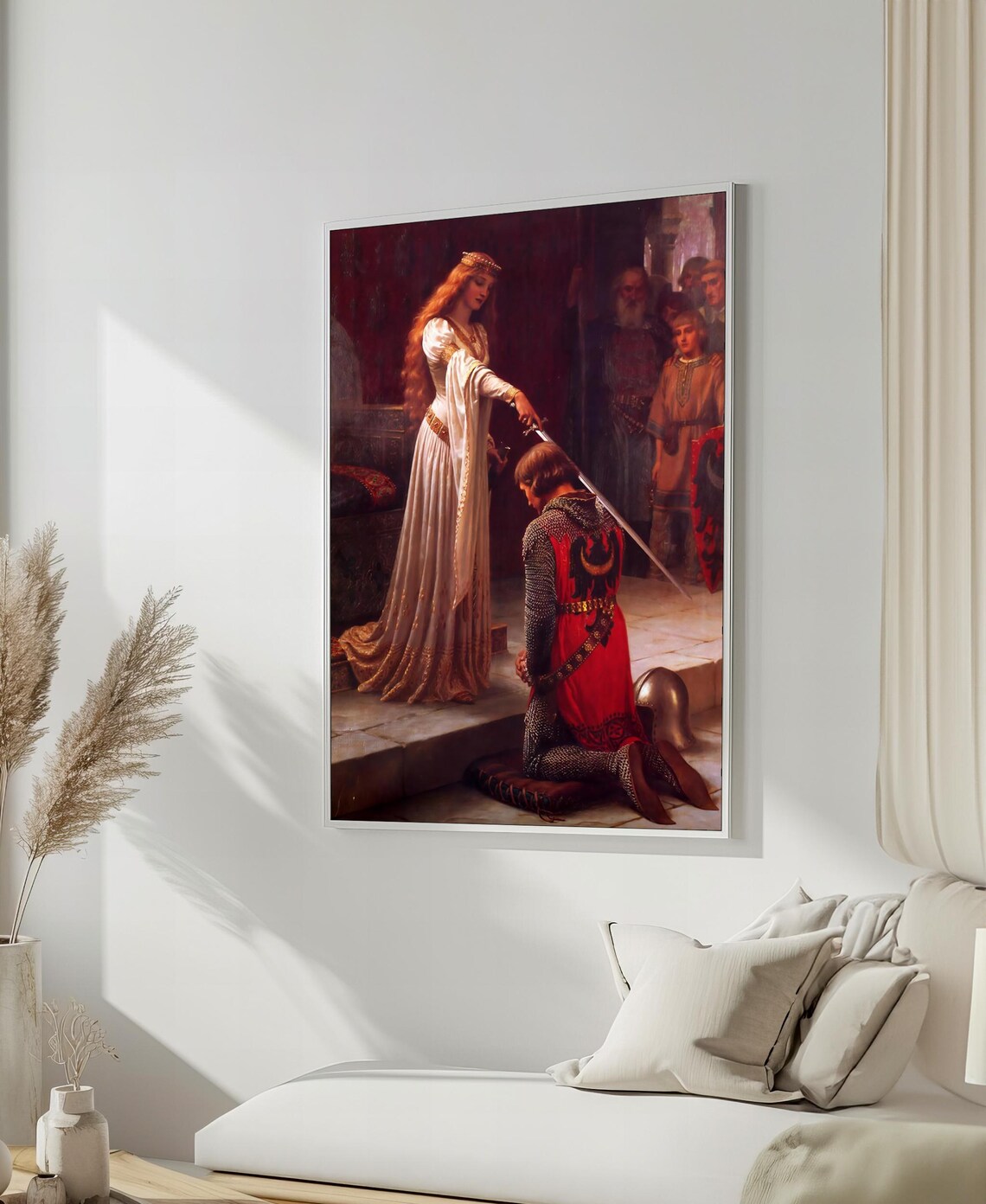 Edmund Blair Leighton The Accolade Knighting Scene Art Poster