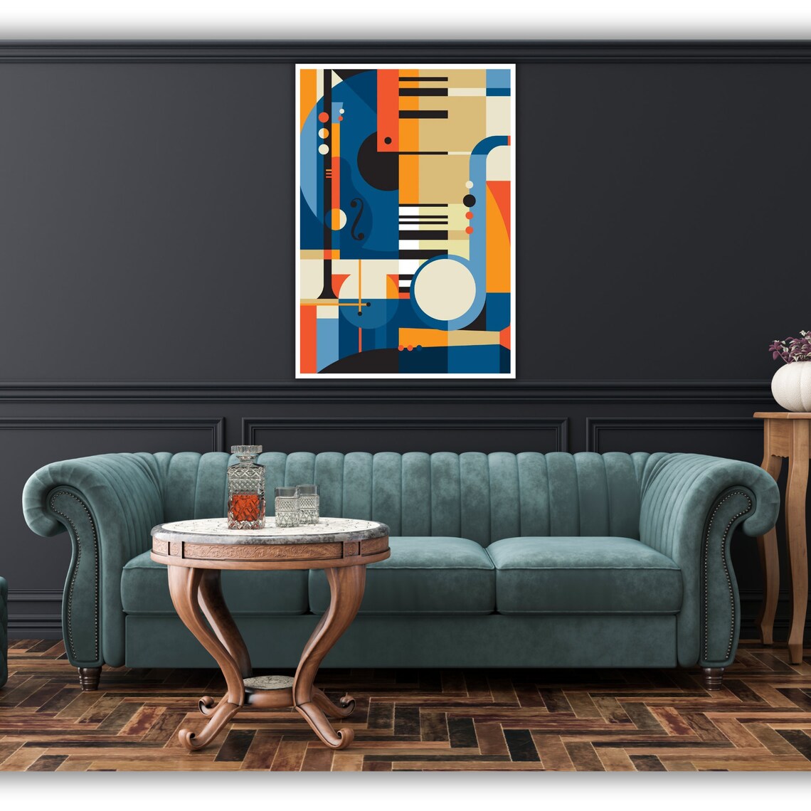 Abstract Music Art Print, Music Lover Gift Wall Decor - Image 2