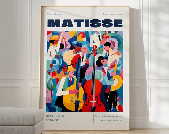 Henri Matisse Print Colorful Wall Art Aesthetic Room Decor Matisse Poster For Modern Gallery Exhibition Art Matisse Cut Outs Gift Idea