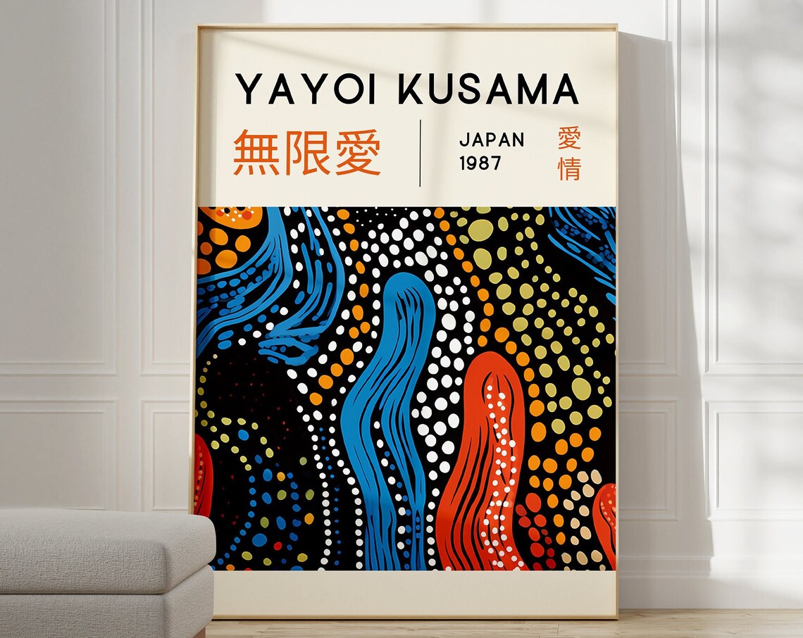 Yayoi Kusama Abstract Home Wall Art Print