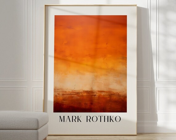 Mark Rothko Exhibition Gift Idea Poster Print