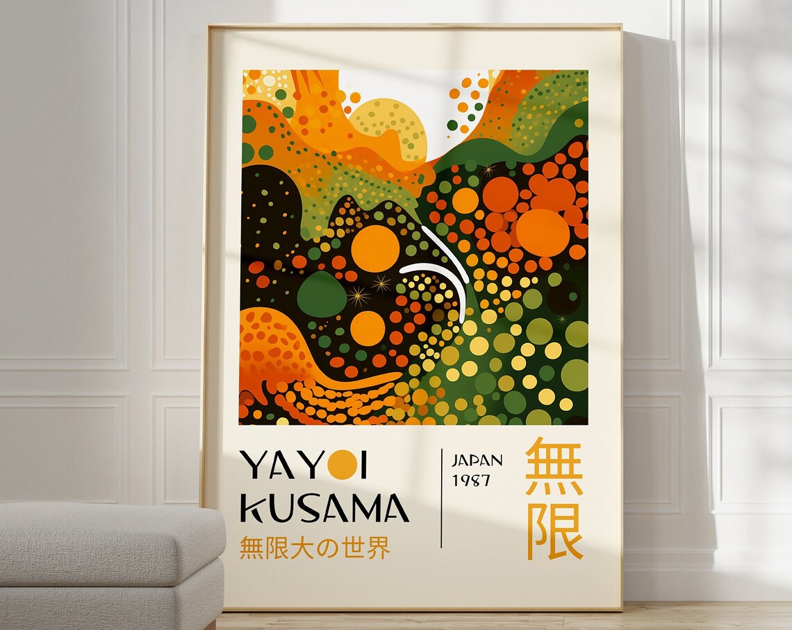 Yayoi Kusama Abstract Japanese Wall Art Poster - Image 5