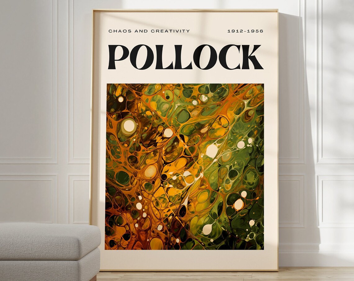 Jackson Pollock Abstract Maximalist Wall Art Print - Image 5