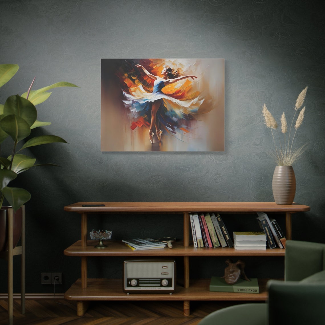 Dance Art Dancing Woman Wall Art Colorful Woman Dancer Painting Ballerina Print Ballet Dancer Dance Lover Gift - Image 3