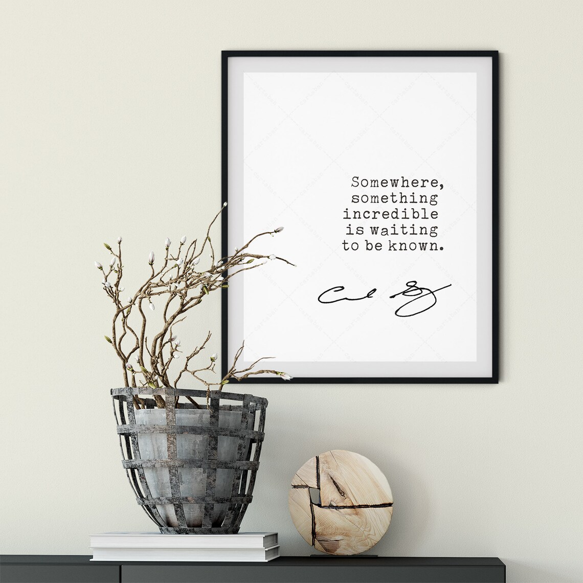 Carl Sagan Quote Art Print, Inspirational Book Lover Decor - Image 4