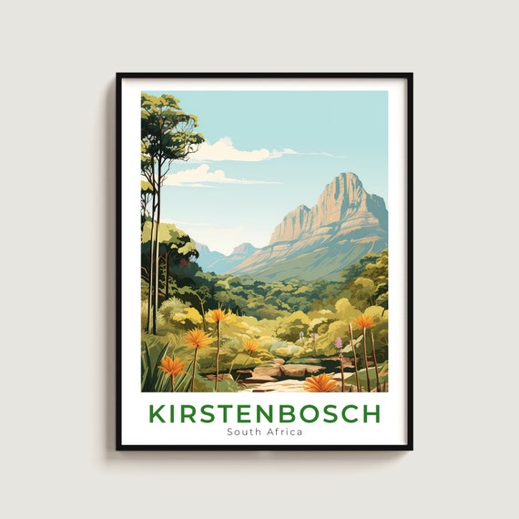 Kirstenbosch Travel Print Wall Art Gift South Africa Poster Home Decor Lovers Hanging