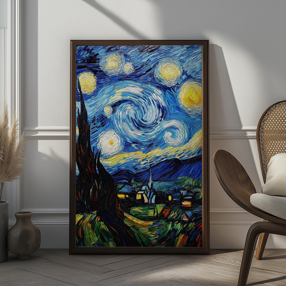 Starry Night Van Gogh Reproduction Classic Art Masterpiece Poster