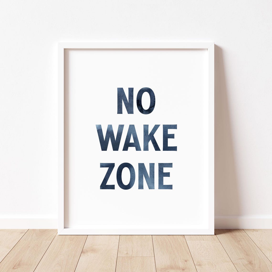 Watercolor No Wake Zone Wall Art Baby Boy Nautical Nursery Art Girl Surf Nursery Decor Beach Baby Nursery Kids Coastal Bedroom