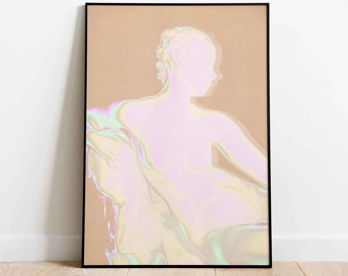 Gradient Art 70s Vintage Retro Psychedelic Poster - Image 4