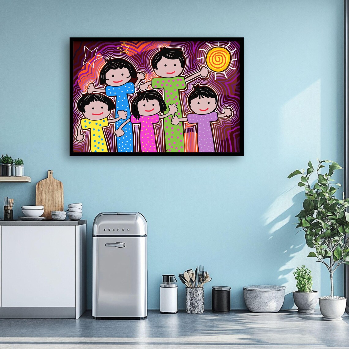 Whimsical Kids Art, Playful Nursery Decor Poster - Image 2