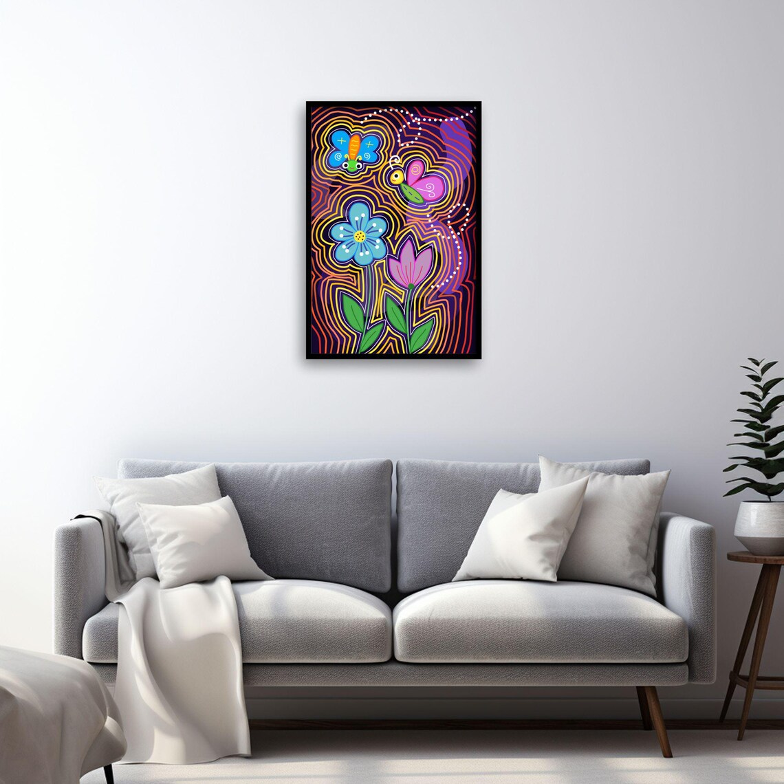 Colorful Butterfly, Whimsical Boho Nursery Decor - Image 4