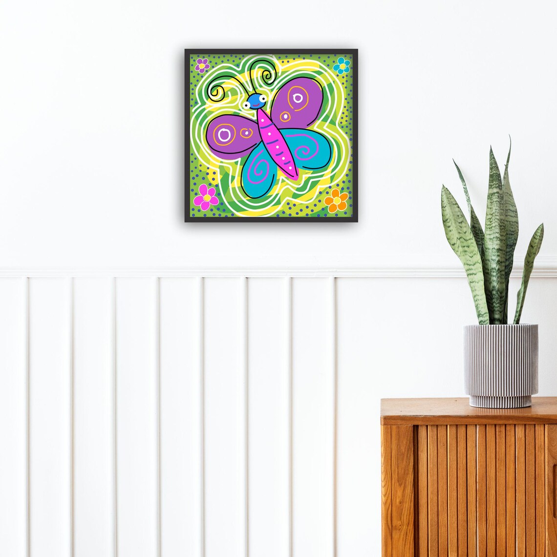 Butterfly Art, Whimsical Boho Kids Room Decor - Image 4