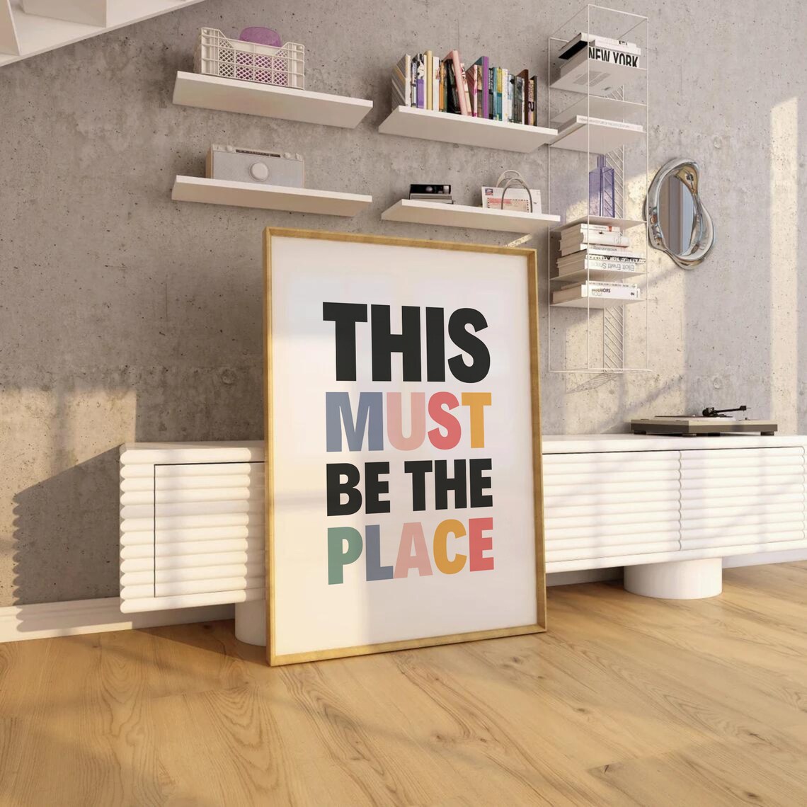 This Must Be The Place Typography Quote Art Print - Image 3