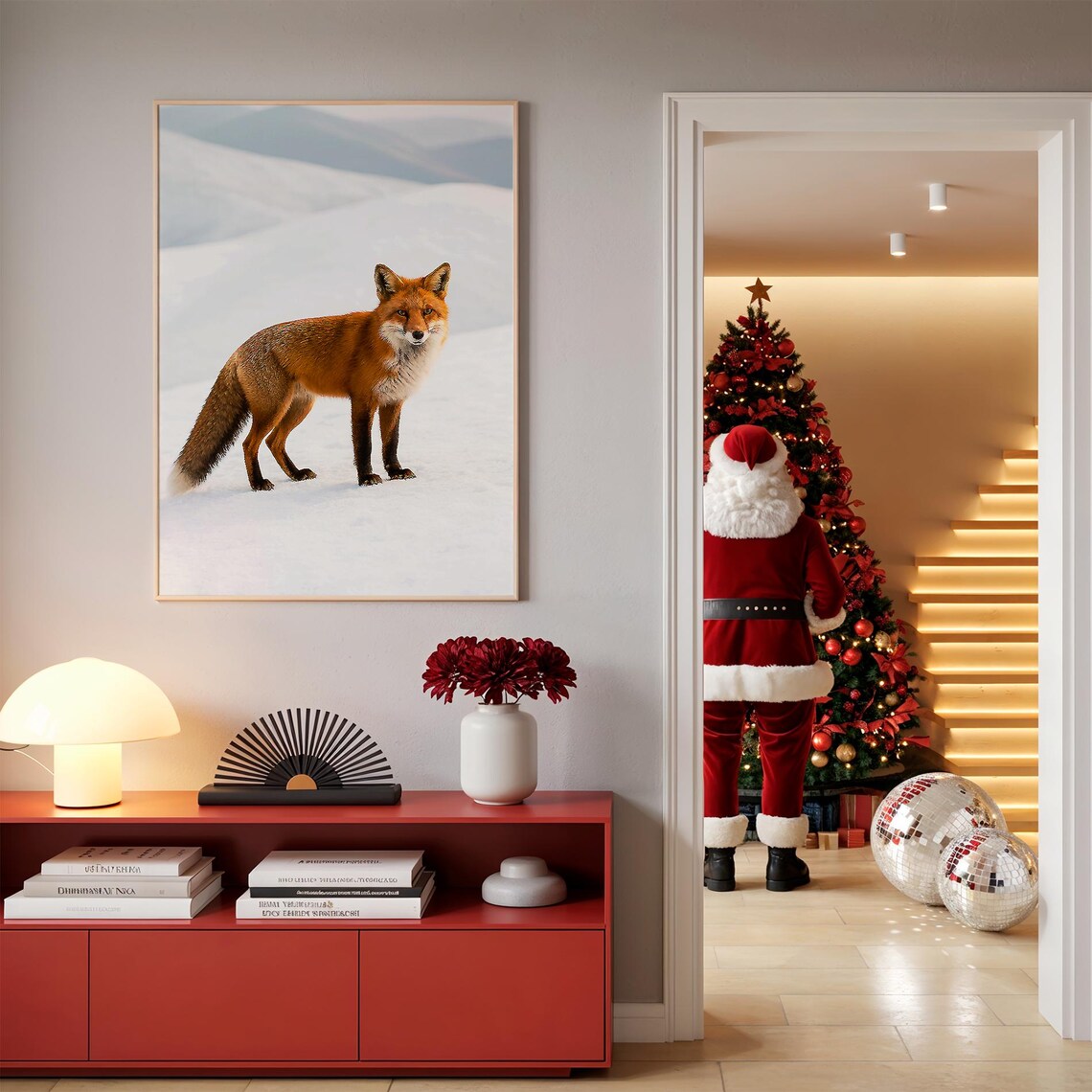 Fox Photography, Scandinavian Wildlife Art Print