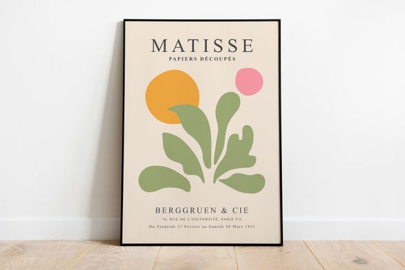 Matisse Art Print Modern Art Print Gallery Wall Art Eclectic Art Instant Art Art Henri Matisse Art