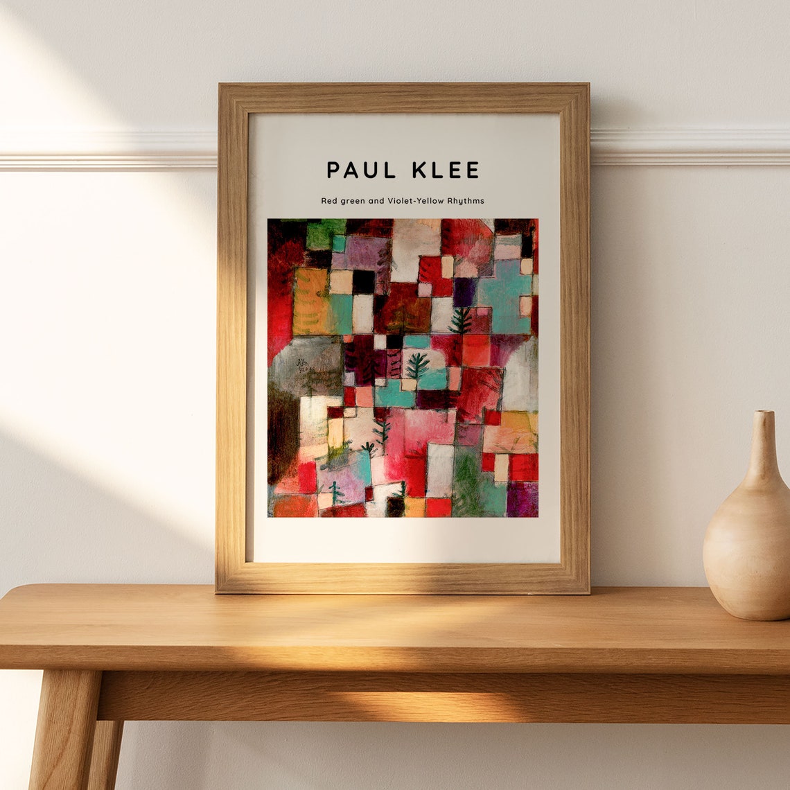 Paul Klee Red Green Violet Yellow Rhythms Abstract Art Poster - Image 2