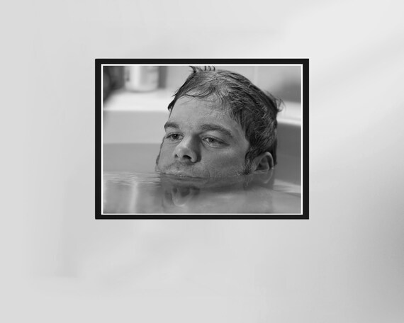Dexter Morgan Bathtub Series Black And White Bathroom Humor Poster