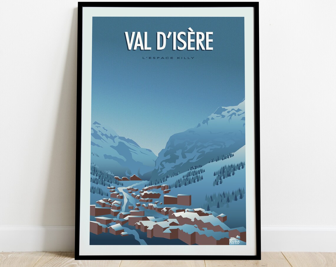 Val Disre Travel Poster, Alps Landscape Poster