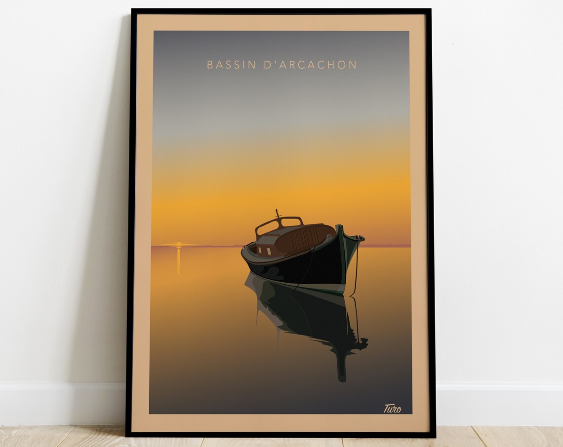 Arcachon Bay Vintage Travel Poster, South West Ocean - Image 3